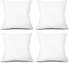 Throw Pillow Inserts, Set of 4 Lightweight Down Alternative Polyester Pillow