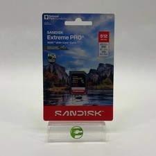 New SanDisk Extreme PRO 512GB SDXC Card 4K