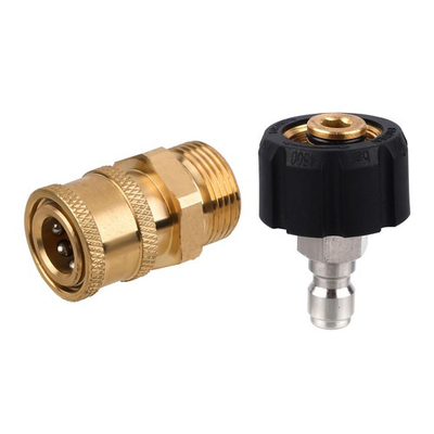 #ad 2pcs Pressure Washer Adapter Set M22 14mm to 1 4 Inch to Quick Release Quick ... $22.75