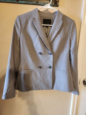 NEW Banana Republic Blazer Dress Jacket Women s Sz 0 Gray Houndstooth! Nice! 