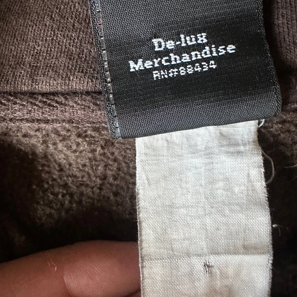 Vintage BROWN Harley-Davidson Flame Hoodie - Image 3 of 4