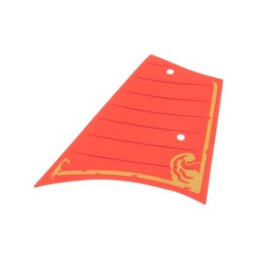 1X Lego Plastic Sail Transparent Red Golden Waves Ninjago 21763A 70738PLs01A