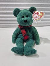 TY Beanie Baby - WALLACE the Christmas Bear (9 inch)