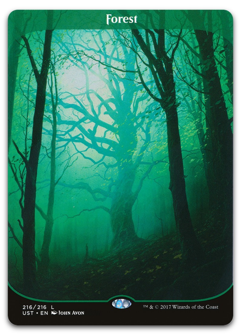Forest #216 (LP) Unstable UST Magic MTG