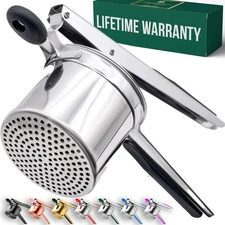 Bellemain 15oz Large Potato Ricer for Mashed Potatoes, Stainless Steel Mashed...