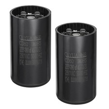 2pcs CD60 Motor Run Capacitor, 233-280uf/MFD 250V/50-60Hz Capacitor 46x86mm