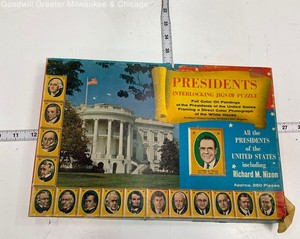 Vintage Presidents Interlocking Jigsaw Puzzle