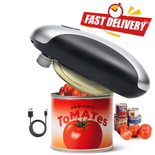 Rechargeable Electric Can Opener Automatic Smooth Edge USB Kitchen Tool