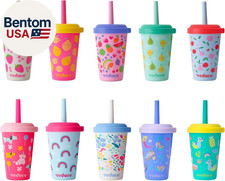 Gogo'S Kids Portable Tumbler Cups with Lids and Spill-Proof Straws - 10 Pack of