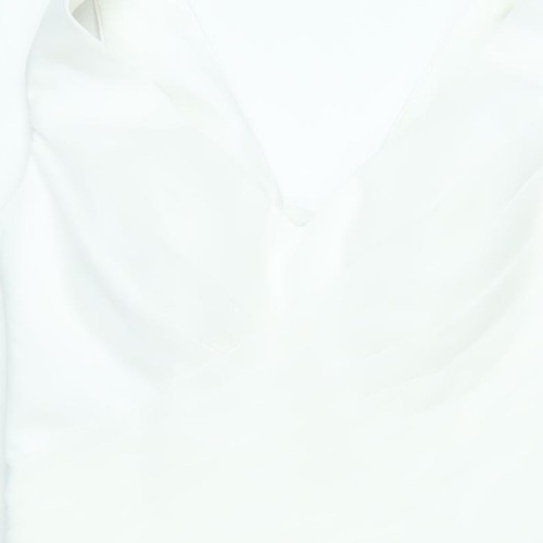 Grace Karin Women's White V-Neck Dress, Size 8 - Picture 7 of 12