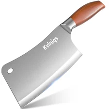 7-inch Butcher Knife Meat Cleaver, Heavy Duty Bone Chopper, Multipurpose Kitc...