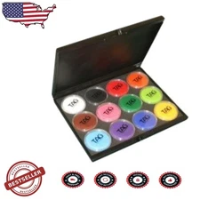 TAG Face Paint Palette 12 x 32g Pro Water-Based Vivid Colors Excellent Coverage