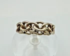VTG Sterling Silver .925 Made in Mexico CHAIN LINK RING  SIZE 9