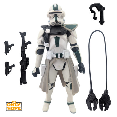 Star Wars 2004 Hasbro Revenge Of The Sith Clone Commander Complete C 8.5