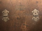 Vintage/Antique Hawkeye Picnic Basket Cooler Metal Inside  — photo 3