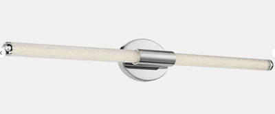 WAC Lighting Chrome 37'' Integrated LED Bathroom Wall Vanity Light Bar Fixture