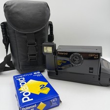 Polaroid Captiva Instant Land Camera SLR w/2 Packs of Film and Case - NOT TESTED