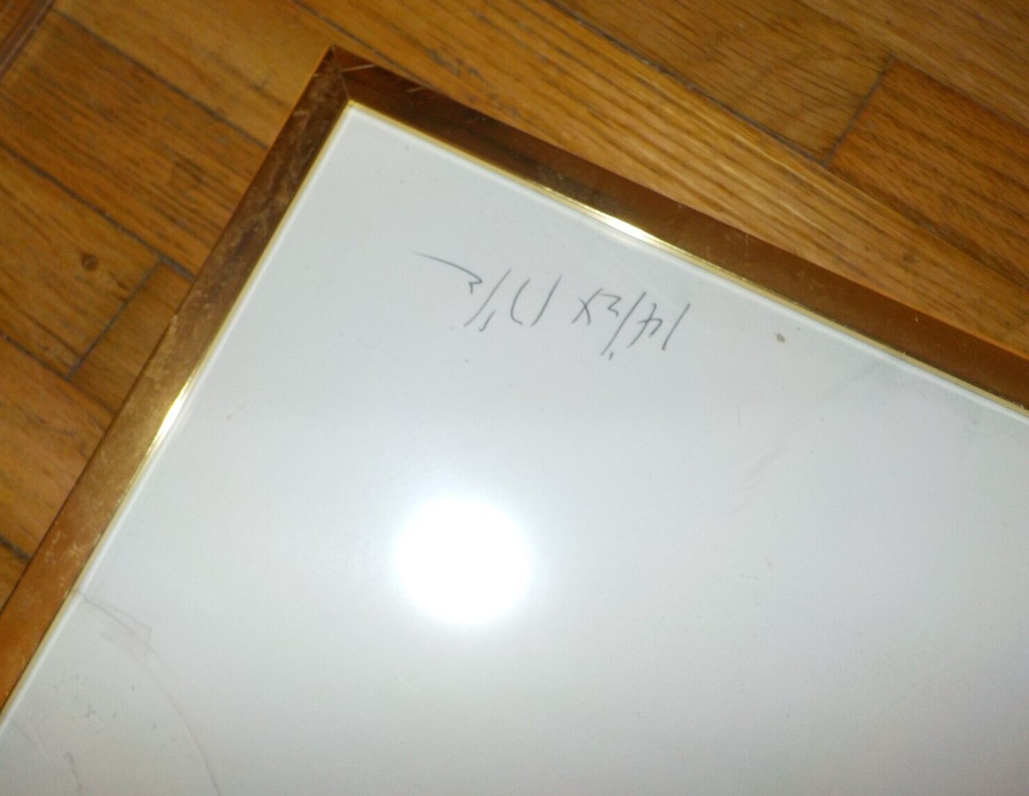 Gold metal frame, 14 1/2