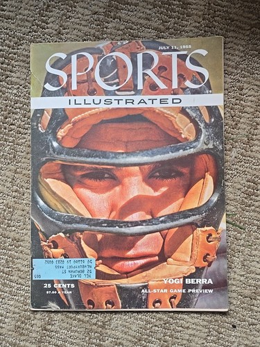 Yogi Berra 1955 Sports Illustrated 7/11 Yankees - EXCELLENT