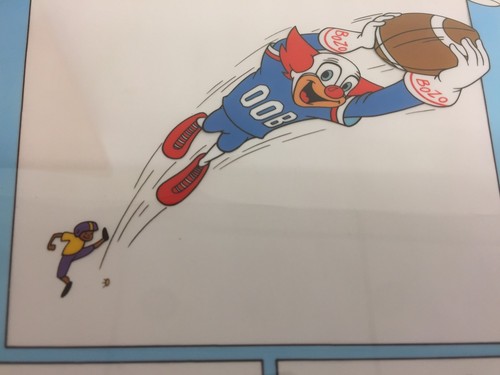 Bozo Football Ltd Edition Serigraph Cel Framed - Picture 6 of 8