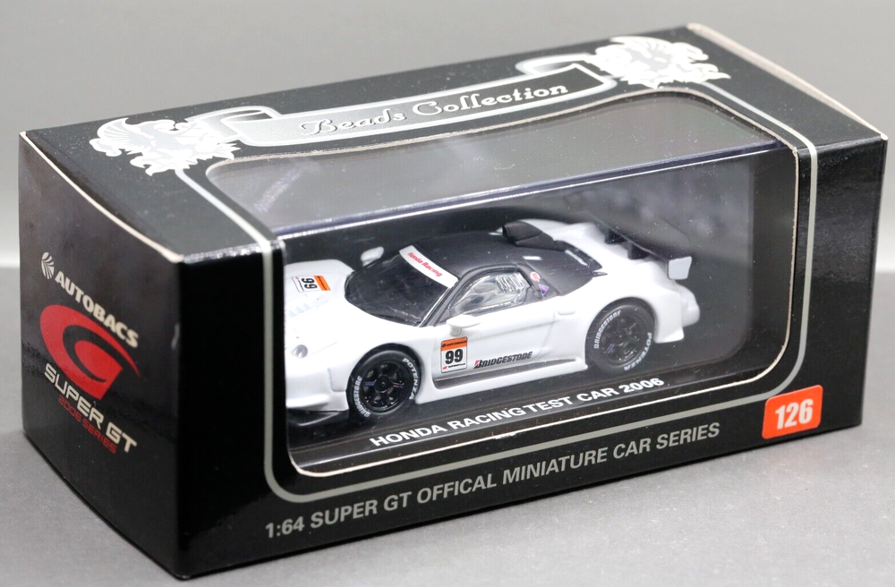 Kyosho 1/64 Beads Collection Honda Racing Test Car NSX NA2 Super GT 2006 No.99