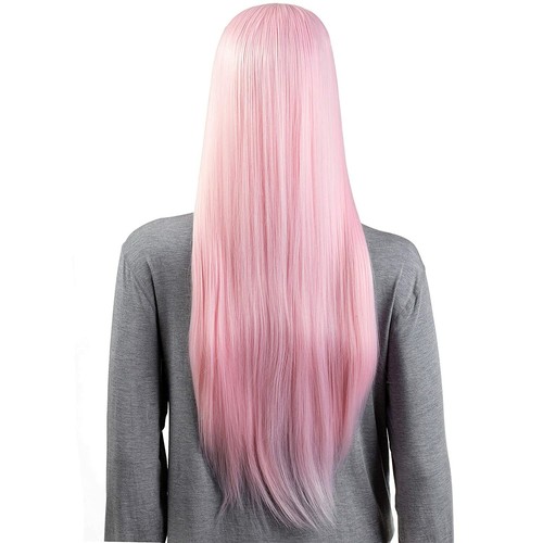 Peluca cosplay Onedor recta 31 pulgadas de largo cabello sintético mujer cabeza completa - Imagen 35 de 83