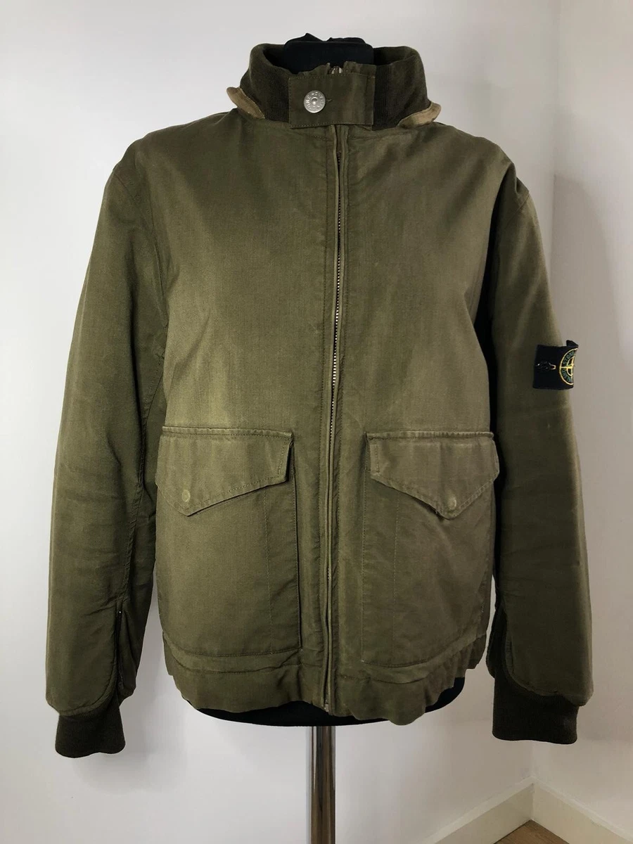 Stone Island Canvas Bomber Size Medium Pit To Pit 23 eBay