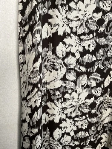 Maxi Falda Larga Rena Rowan Floral 100% Seda Mujer Talla 16 Crema/Marrón De Colección Foto 3 de 4