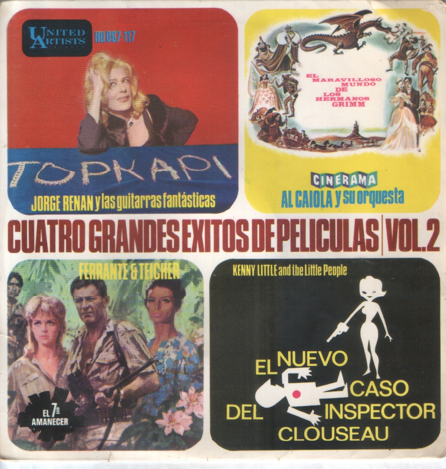 THE SEVEN DAWN / TOPKAPI / A SHOT IN THE DARK EP Spain 1964 FERRANTE