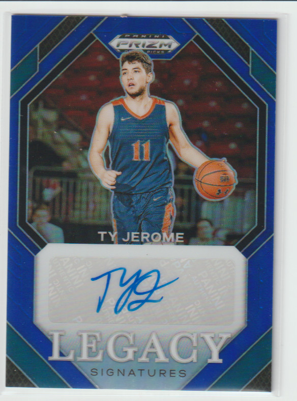 2024 PANINI PRIZM DRAFT PICKS TY JEROME LEGACY SIGNATURES AUTO BLUE PRIZM #/149