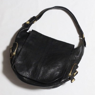 GIVENCHY Leather Shoulder Bag Archive Black From Japan | eBay