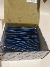 CONFAST Concrete screw 1/4” x 5” hex. QTY: 100 carbon steel blue coated ￼3/16” b