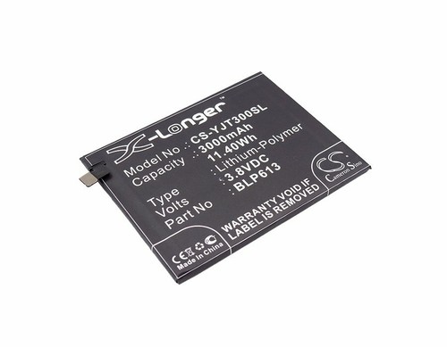 3.8V 3000mAh 11.40Wh Battery for Oneplus 3,3 Dual SIM,A3000,A3003,BLP613 - 第 2/6 張圖片