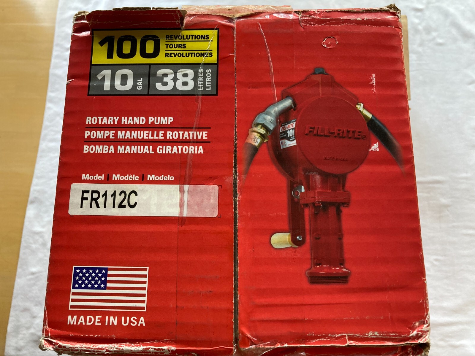 FillRite FR112C Rotary Hand Pump Fuel Transfer Access & Counter