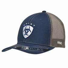 ARIAT Men's Navy and Tan Baseball Cap