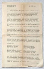 50th Anniversary leaflet of Presidium des KJV (Maccabaea Koenigsberg), Tel-Aviv