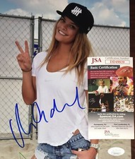 Nina Agdal Sexy Signed 8x10 Photo Sports Illustrated Model JSA COA Proof N7