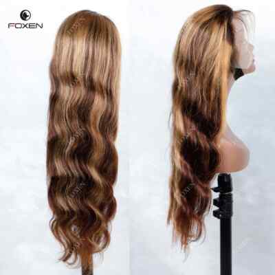 Blonde Transparent Lace Front Wig Glueless Raw Hair Body Wave Wig