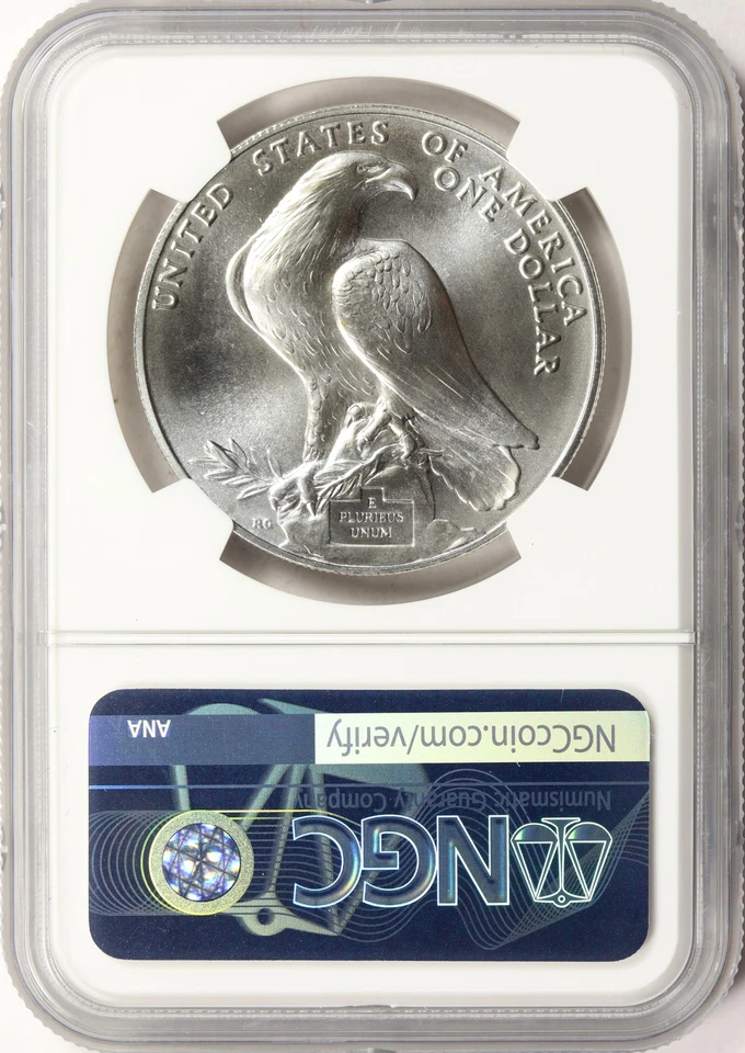 1984-P Olympics Commemorative Silver Dollar $1 NGC MS69 - Image 2 of 2