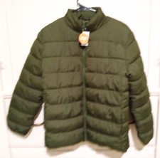The Children's Place Green Puffer Jacket Kids XXL Zip Up