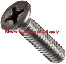 8-32x3/4 Phillips Flat Head Machine Screws 8-32x3/4 Stainless Bolts 8x32 x .75