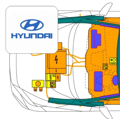 QR-Code, für Hyundai Tucson HEV SUV 5 Türer (NX4e) (ab 2021)