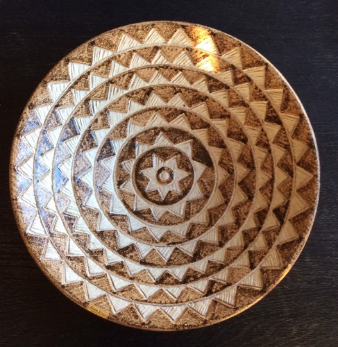 "Centro de mesa vintage ND DOLFI Neiman Marcus Montelupo Italia cuenco grande 20""" - Imagen 1 de 7