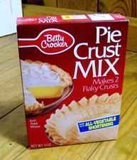 RARE vintage 1992 UNOPENED Betty Crocker pie crust mix box OLD FOOD PACKAGING