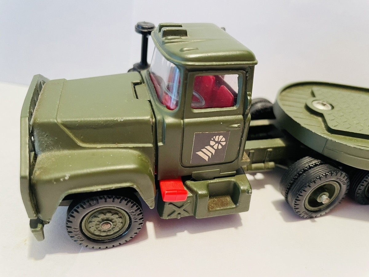 corgi.N O1100 ロー、ローダー、1958年製 CORGI Mack Truck & Lowboy Transporter - CS-10 - Shelf USED