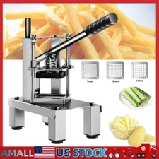 New French Fry Cutter Potato Fries Slicer Dicer Chopper Commercial Restaurant US
