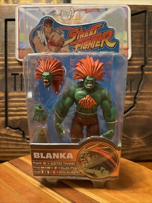 Street Fighter 2 Series 2 Blanka Action Figure NEW 2005 Green/Orange Sota Toys