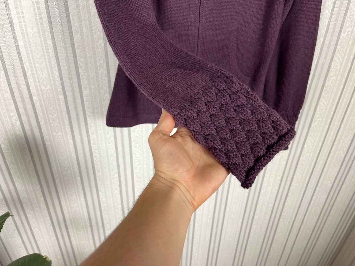 100% Alpaca Made in Bolivia Burgundy Knit Collared Full Zip 100% Alpaca Made in Bolivia Burgundy Knit Collared Full Zip