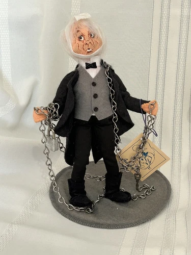 1990 Annalee Dickens Scrooge Marley With Chains 9” Figure