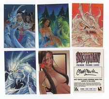 SNOWMAN COMPLETE 5 PROMO & MATT MARTIN AUTOGRAPH CARD SET 1997 BOLT ENTERTAMENT